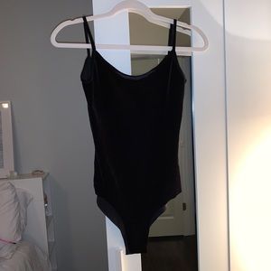 Zara velvet bodysuit